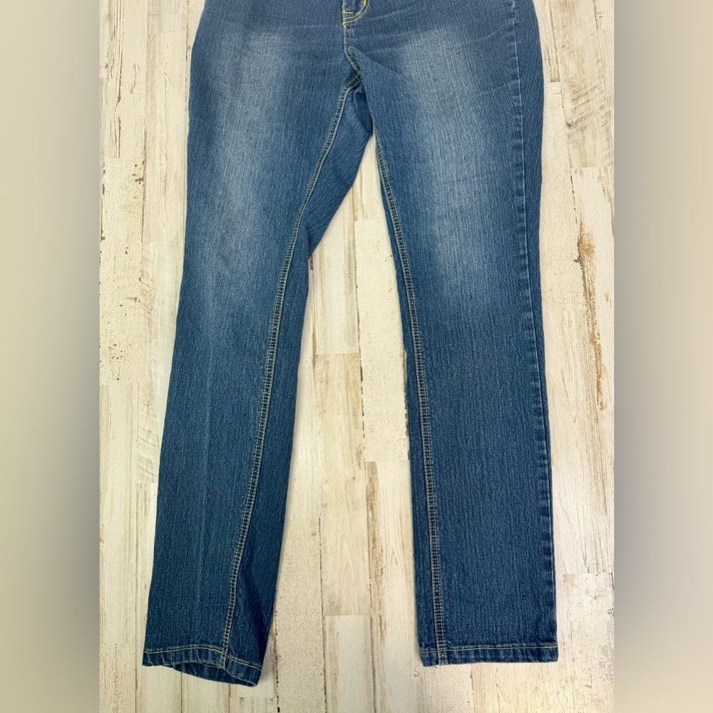 Cato Premium Jeans Women's 10 32x32 Blue Straight Leg high Rise - Picture 4 of 11